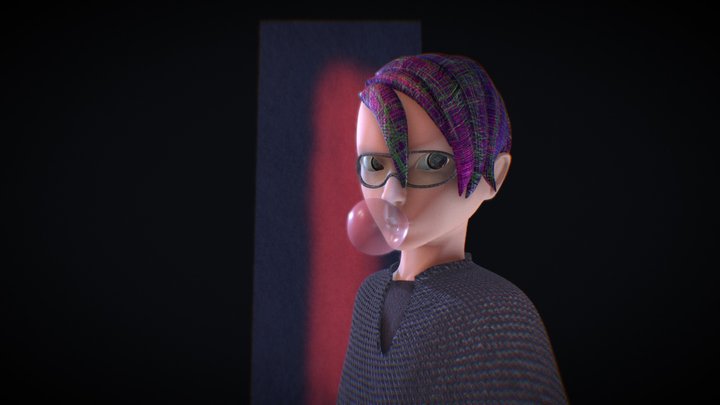 PortraitFromTheFuture_Punk 3D Model