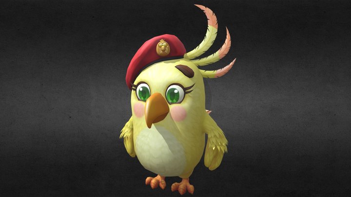 Angry Birds_Dahlia 3D Model