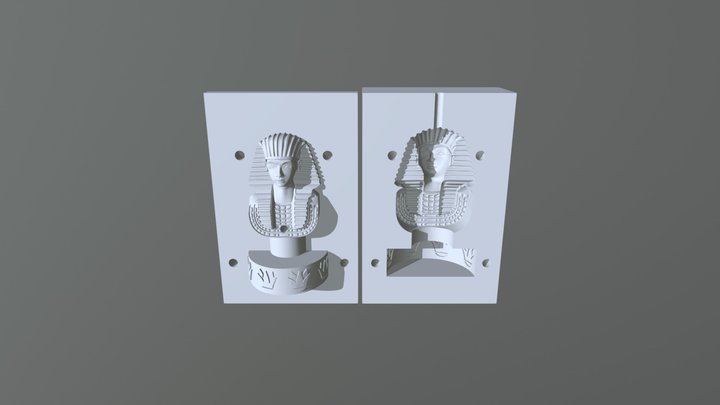 king tutankhamen mold 3D Model