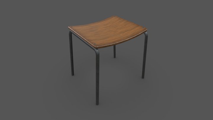 Old Stool – Free 3D Model STL
