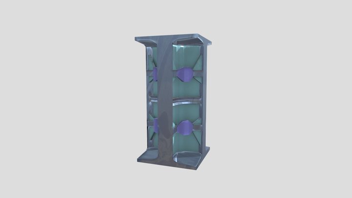 Sci-fi Pillar 3D Model