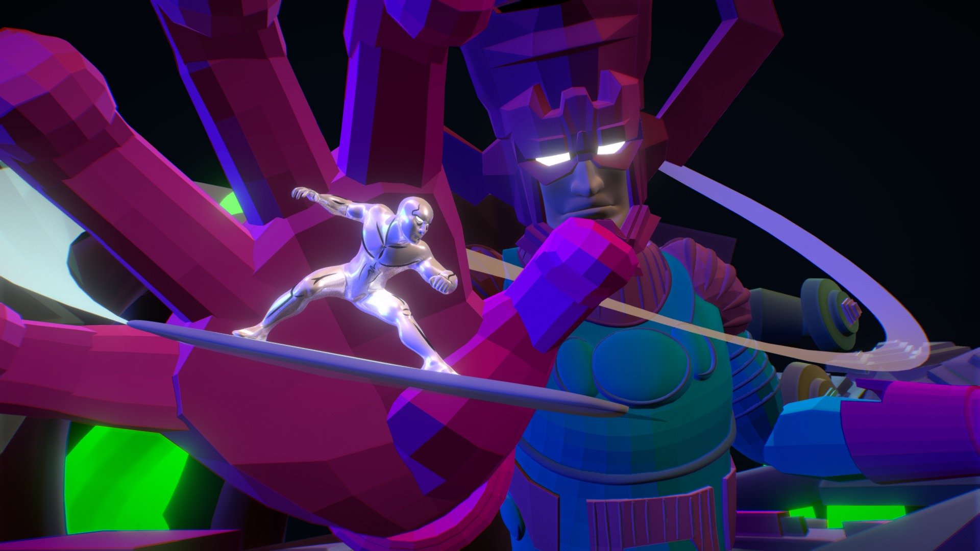 Galactus and Silver Surfer