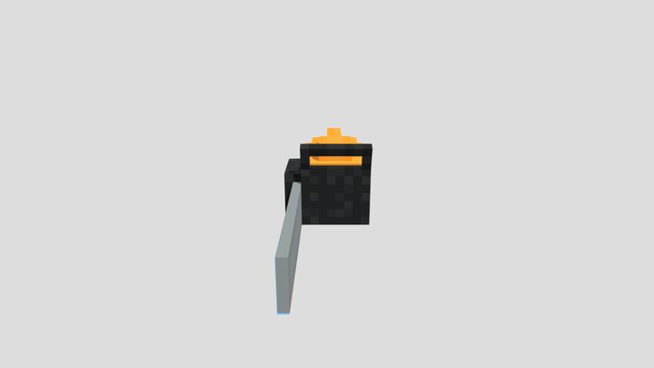 blocky chainsaw 3D Model