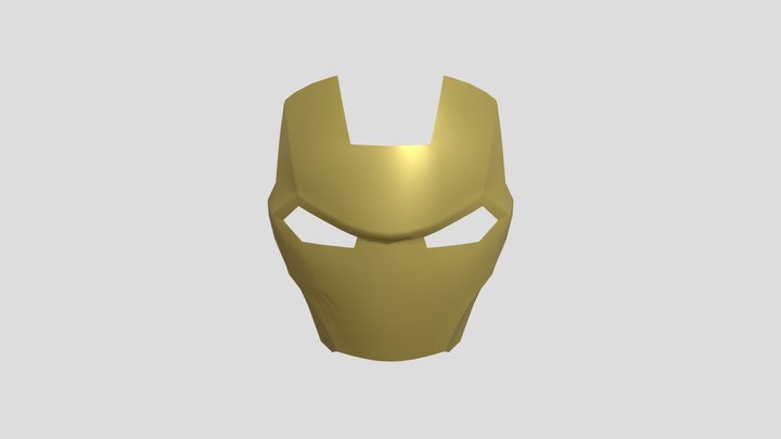 Iron Man Face 3D Model