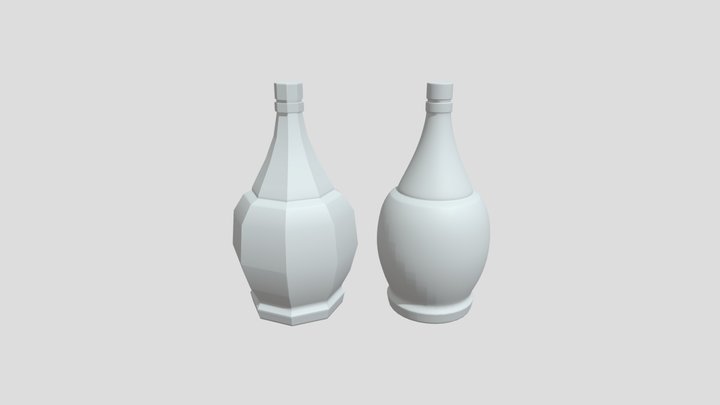 Chianti Bottle 3D Model