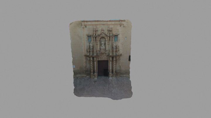 Portada Basilica Santa Maria 3D Model