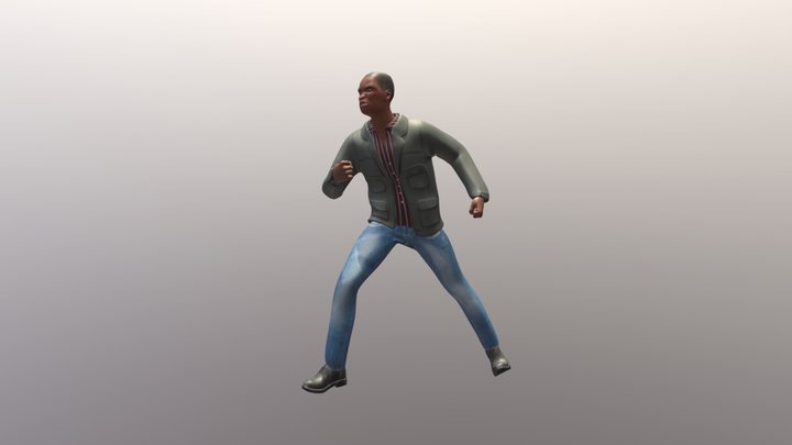 Alex (free rigged 3d model for blender) 3D Model