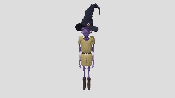 Chat Sorciere 3D Model