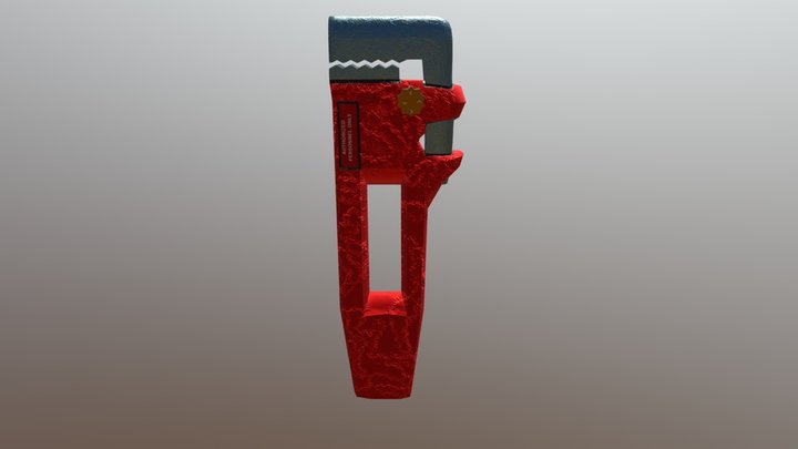 Pipe Wrench 3D Model