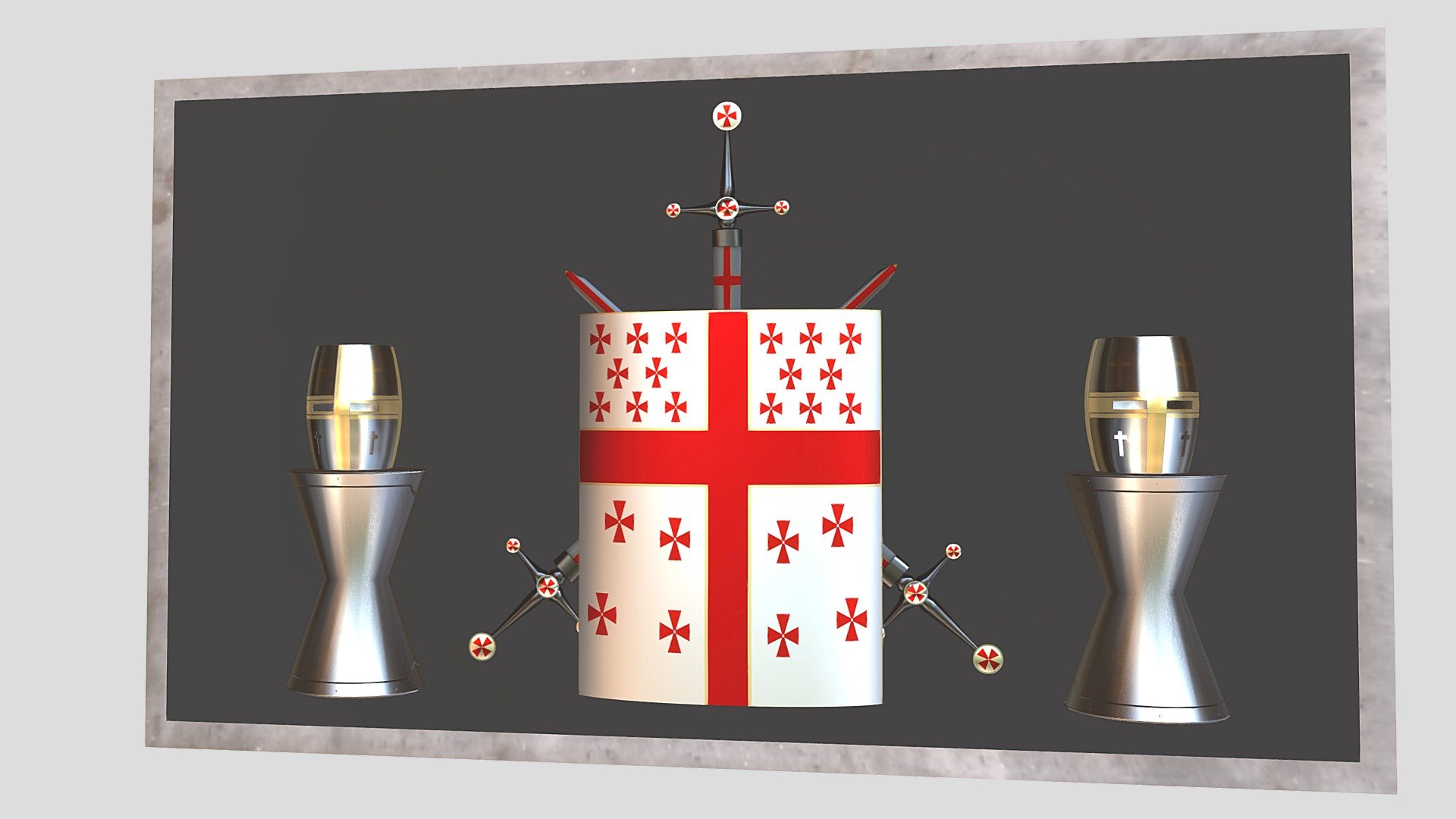 Cuadro Templario 4K