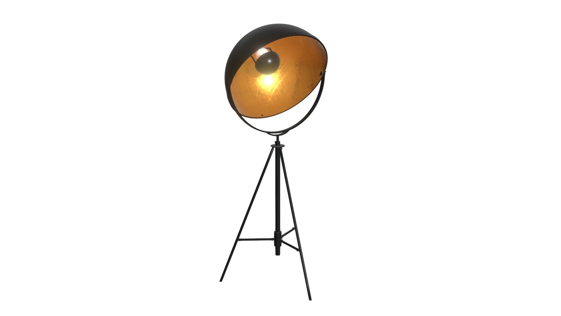 Vauxhall Floor Lamp Antique Black 56054 Buy Royalty Free 3D model