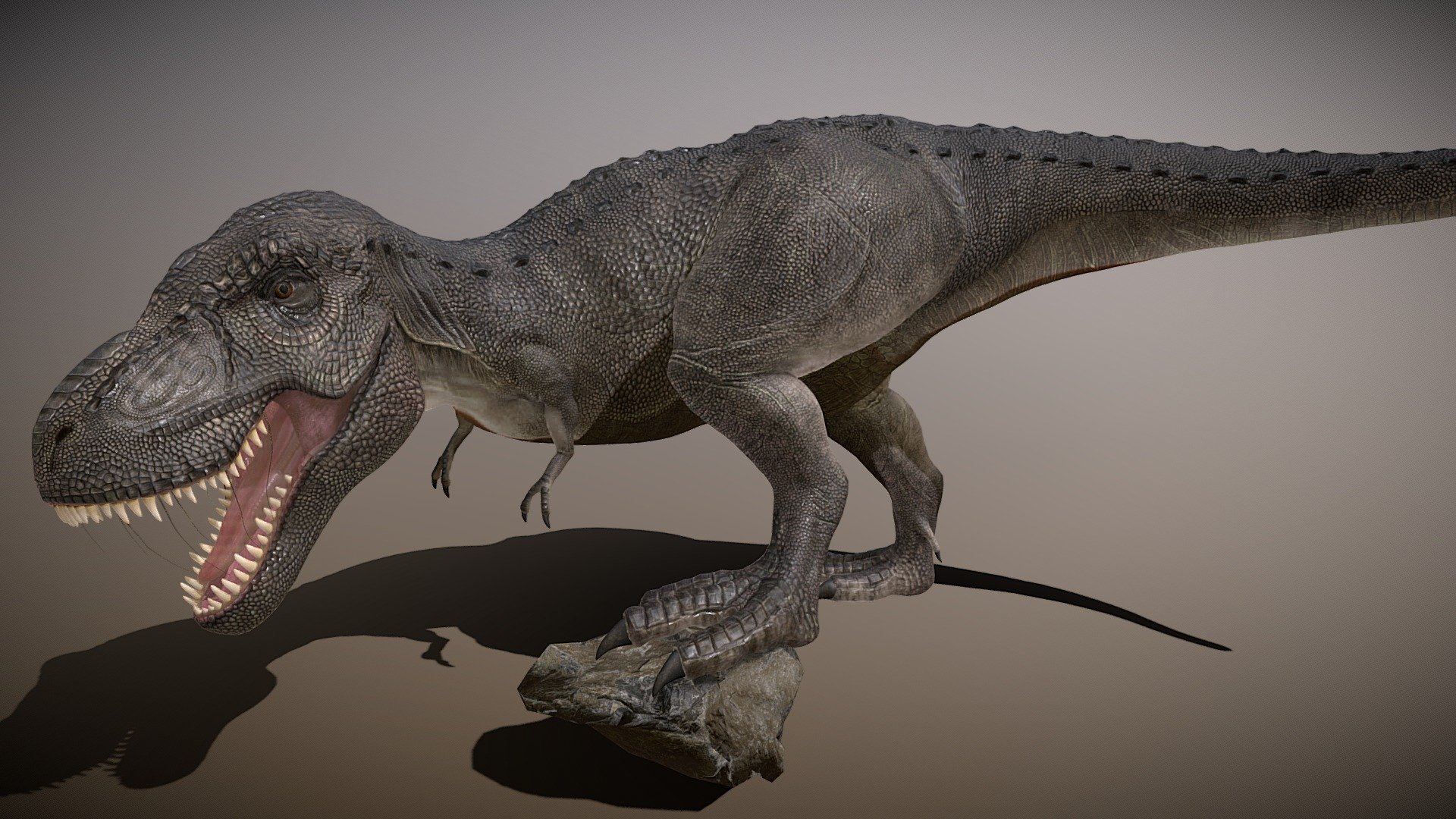 Dino T-Rex Google Chrome - Dinosauro T-rex by FSMaker, Download free STL  model