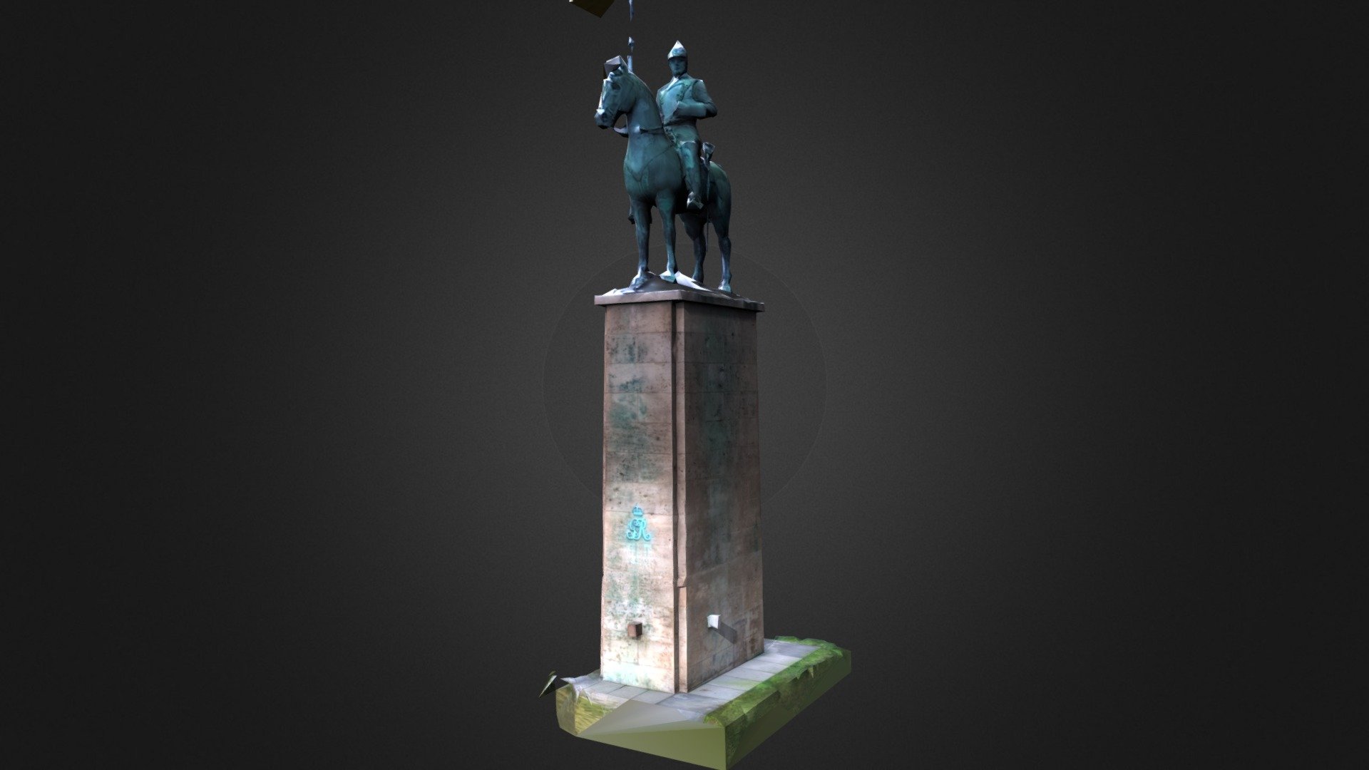 Koeln Deutz Rheinboulevard Reiter Denkmal
