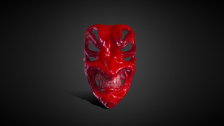 6 Eyed Oni Mask 3D Model