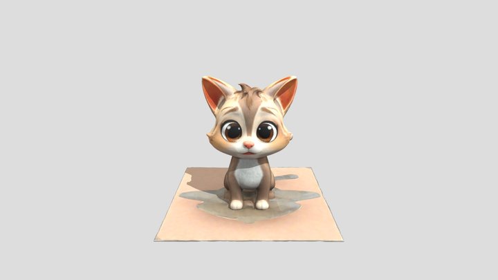 Whisker Kitty 3D Model