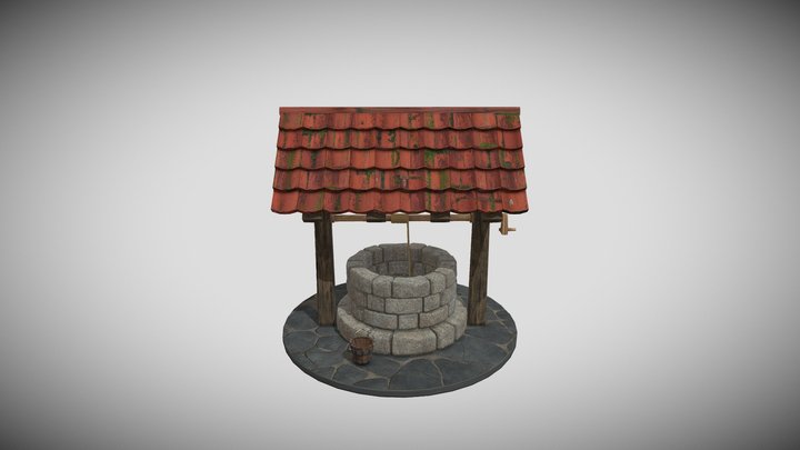 Medieval Water Well 3D Model