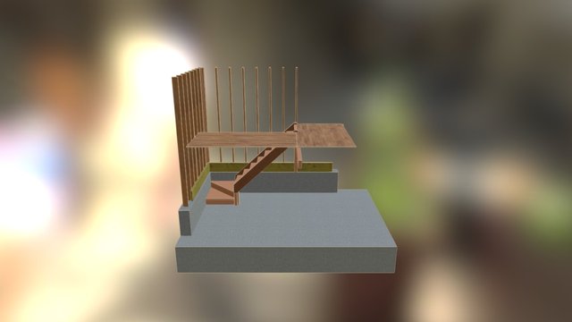 Loft Stairs 1-2 3D Model
