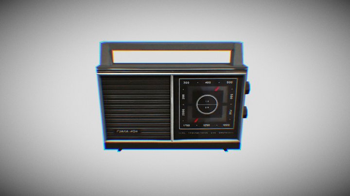 USSR Old Radio 3D Model