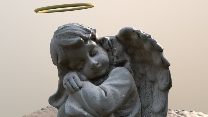 Angel Child Sculpture [Animated]