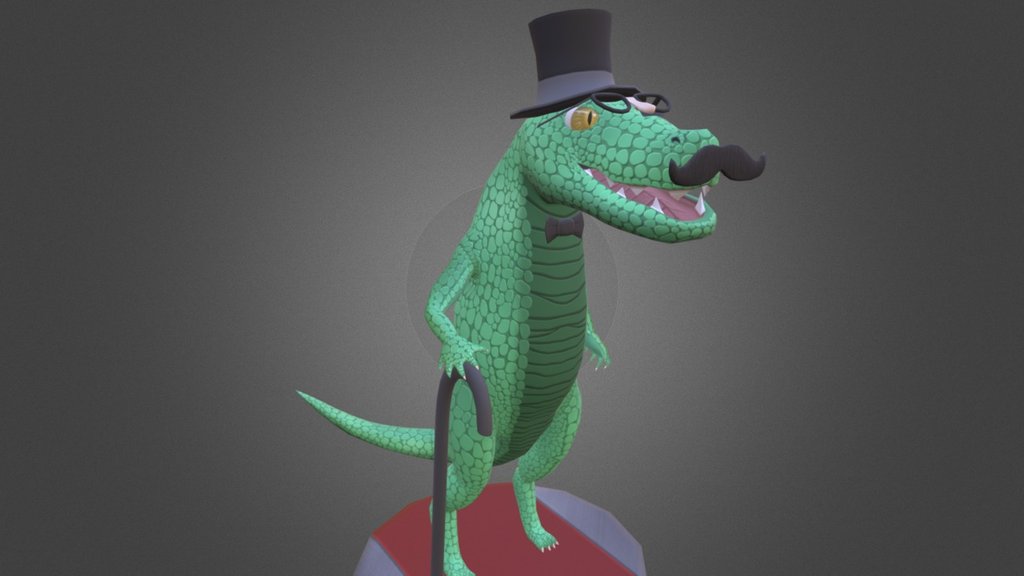 Dapper Croc - 3D model by StephanieAndersen [12de7b0] - Sketchfab