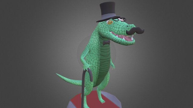 Dapper Croc 3D Model