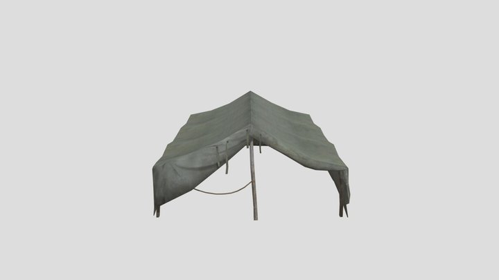 Military HQ Fieldbuilding Large 3D Model