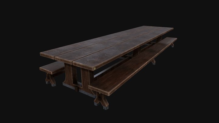 Great Hall Table 3D Model