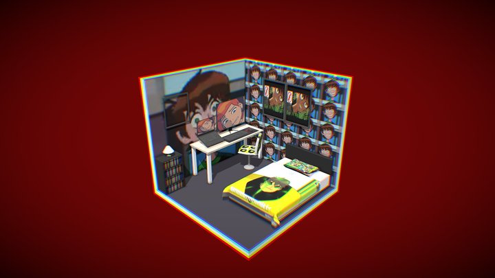 Work  Hero's room 3D Model