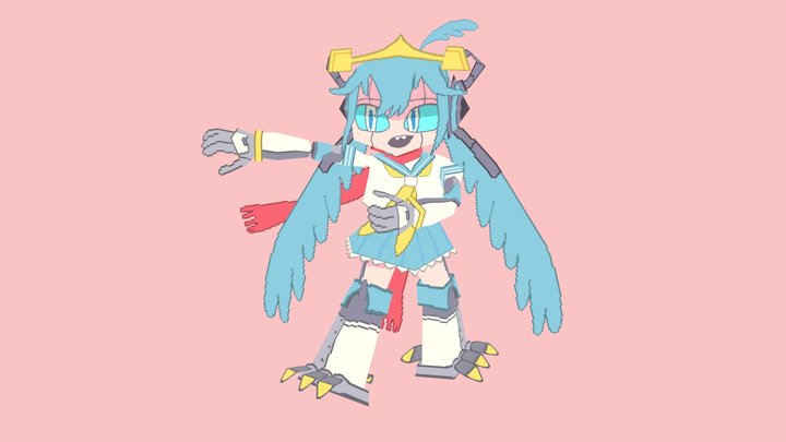 Fan Art Model: Bird the Robot 3D Model