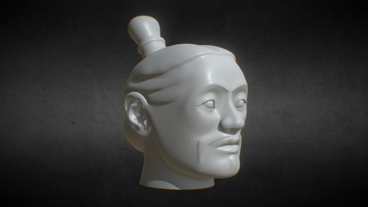 Terracotta Warrior - Head - Sub-D 3D Model