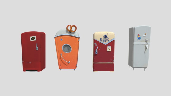 Hello Neighbor 2 - Fridges 3D Model