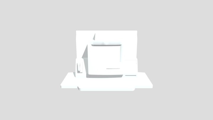 Mueble Computadora 3D Model