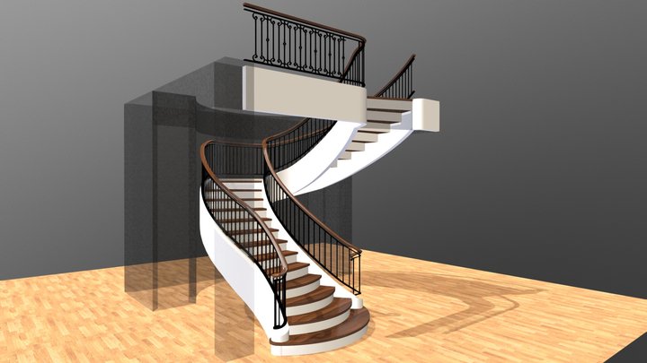 Staircase First Floor 3 SF5 3D Model