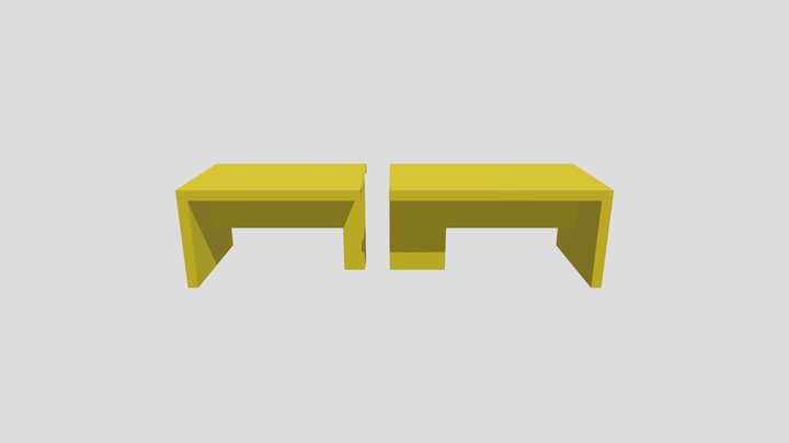 Communial Table 3D Model