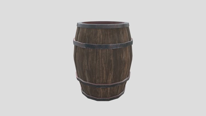Barrel - Game Asset (FREE) 3D Model