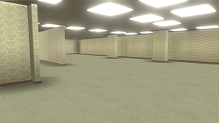 Backrooms found footage 3D Model