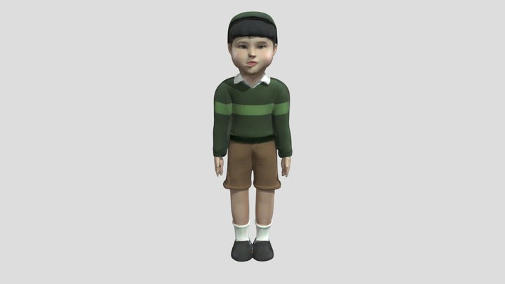 squid game doll (arman craft free) 3D Model