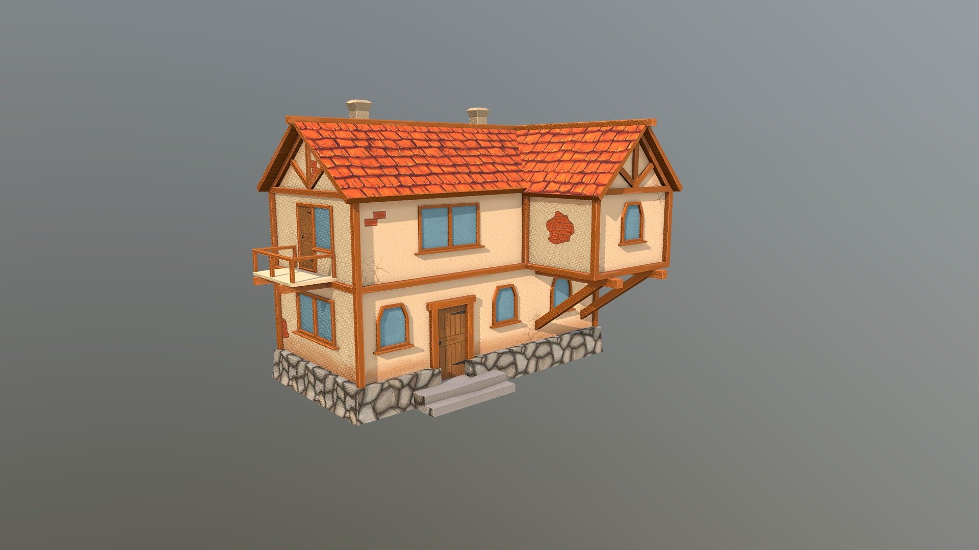 medieval house - Download Free 3D model by bobski_bob [12e92ac] - Sketchfab