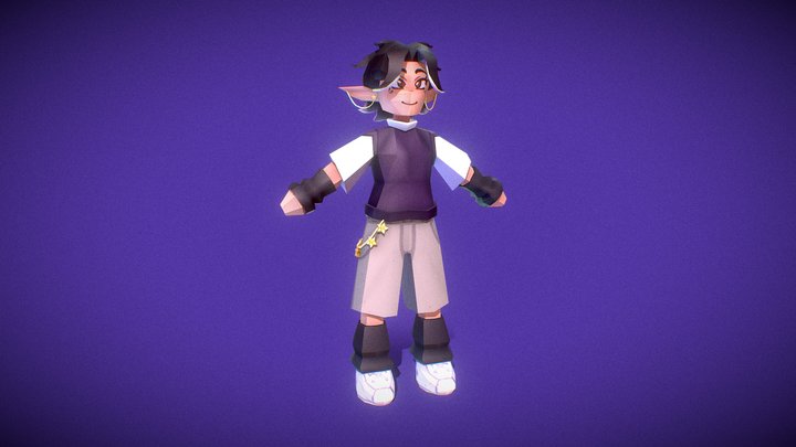 Original Character Model - Crescent 3D Model