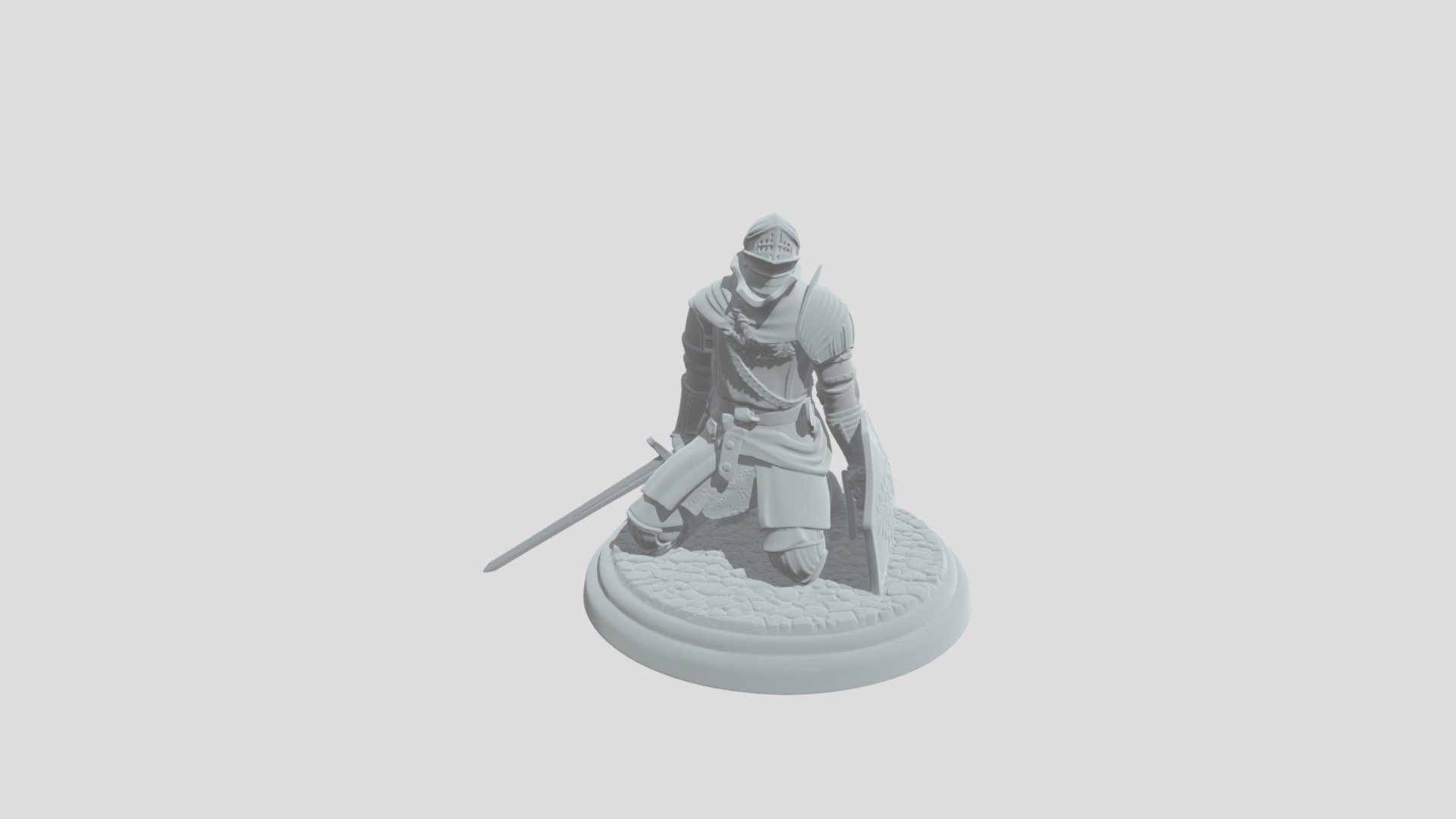 The Kneeling Knight Helper - 3D model by hybridfirefly [12e9959 ...