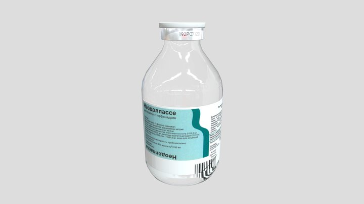 Bottle Correct Normal 3D Model
