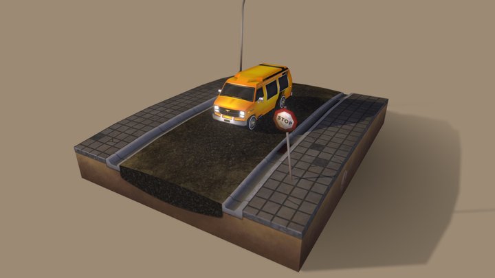 Chevy G20 1980s 3D Model