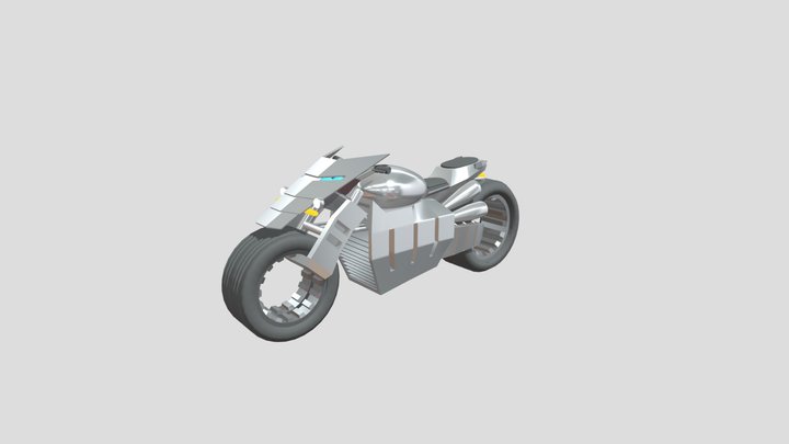 Futuristic Concept Hybrid Bike 3D Model