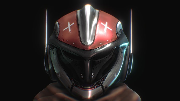 Robot Rogue Head 3D Model