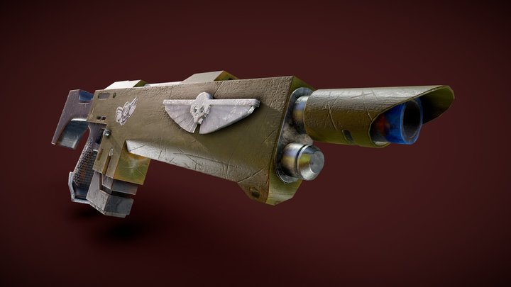 Warhammer 40K Lasgun 3D Model