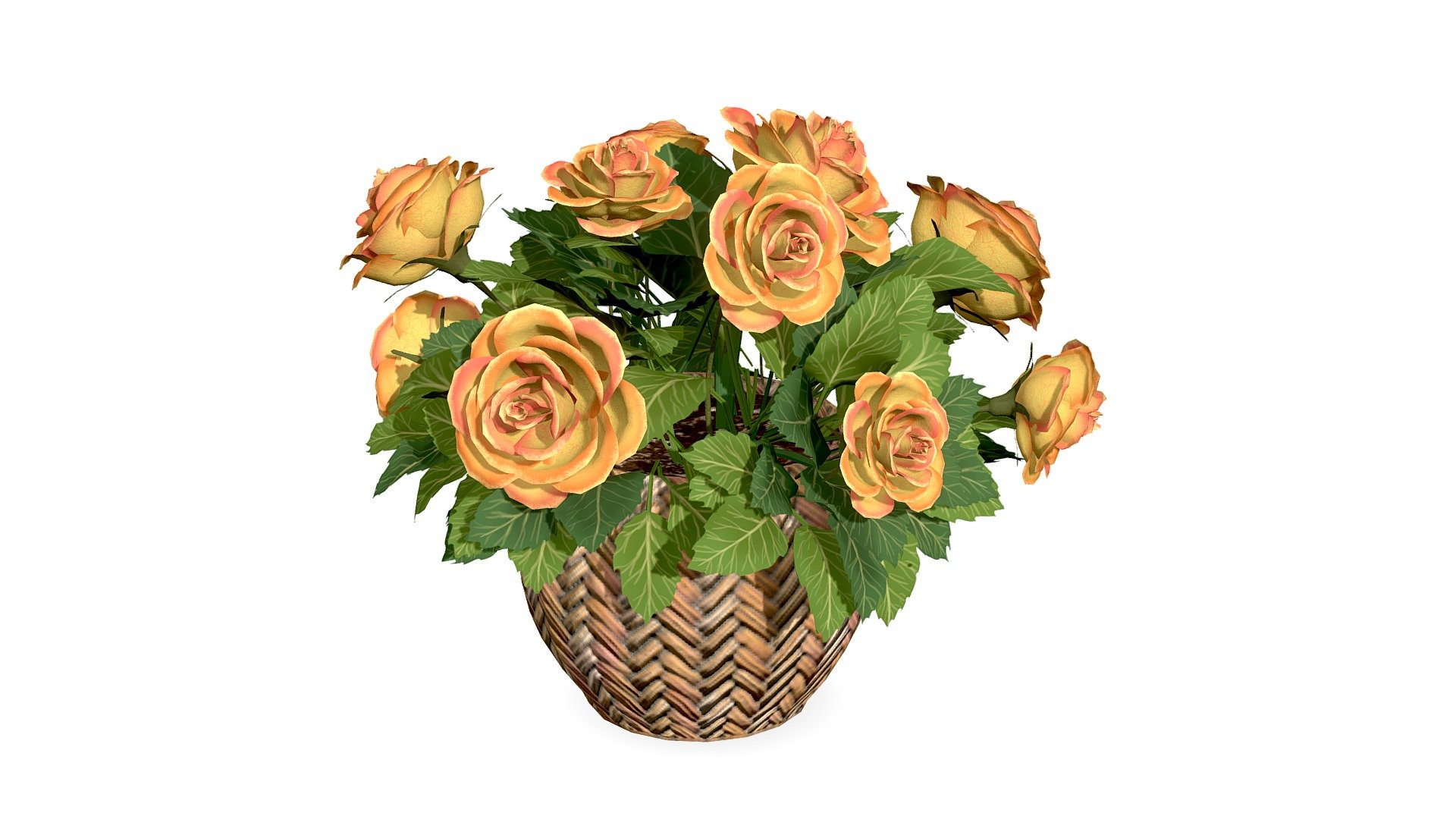 Roses - Buy Royalty Free 3D model by Saniodesign [12ed626] - Sketchfab ...