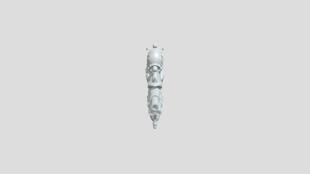 cartoonish alien slime raygun