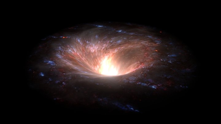 Galaxy Space Portal Black Hole 3D Model