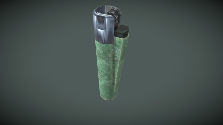 Battle scarred lighter 3D Model