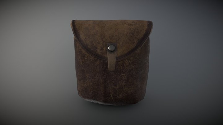 Leather Pouch 3D Model